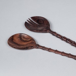 Couverts à salade en bois de rose