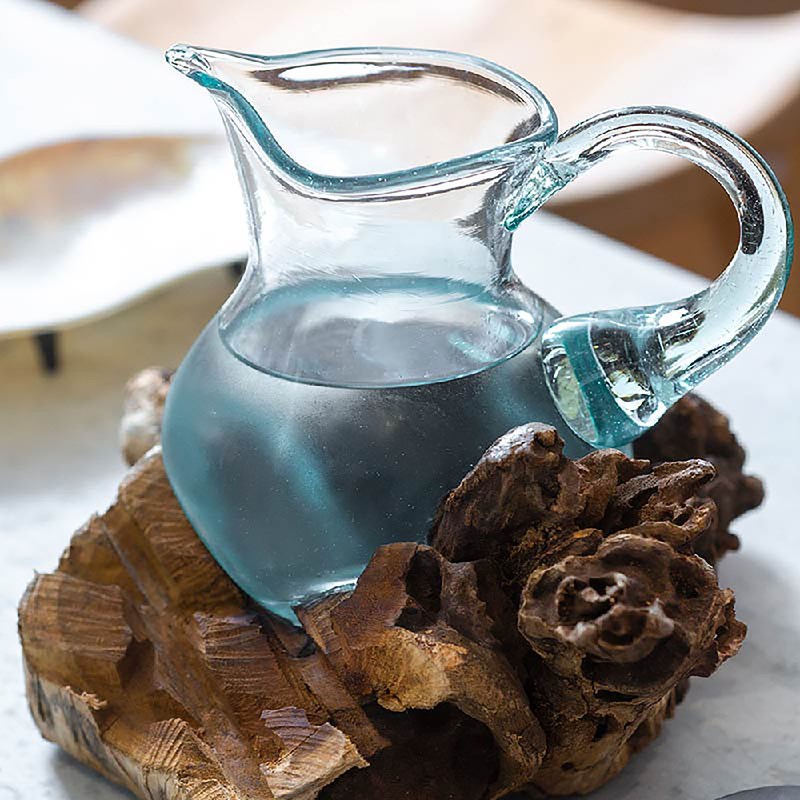 Clear - pichet en verre soufflé sur