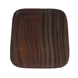 Plat carré en bois de rose - diamètre