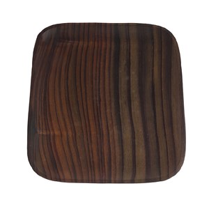 Plat carré en bois de rose - diamètre