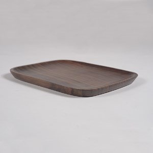 Plat carré en bois de rose - diamètre