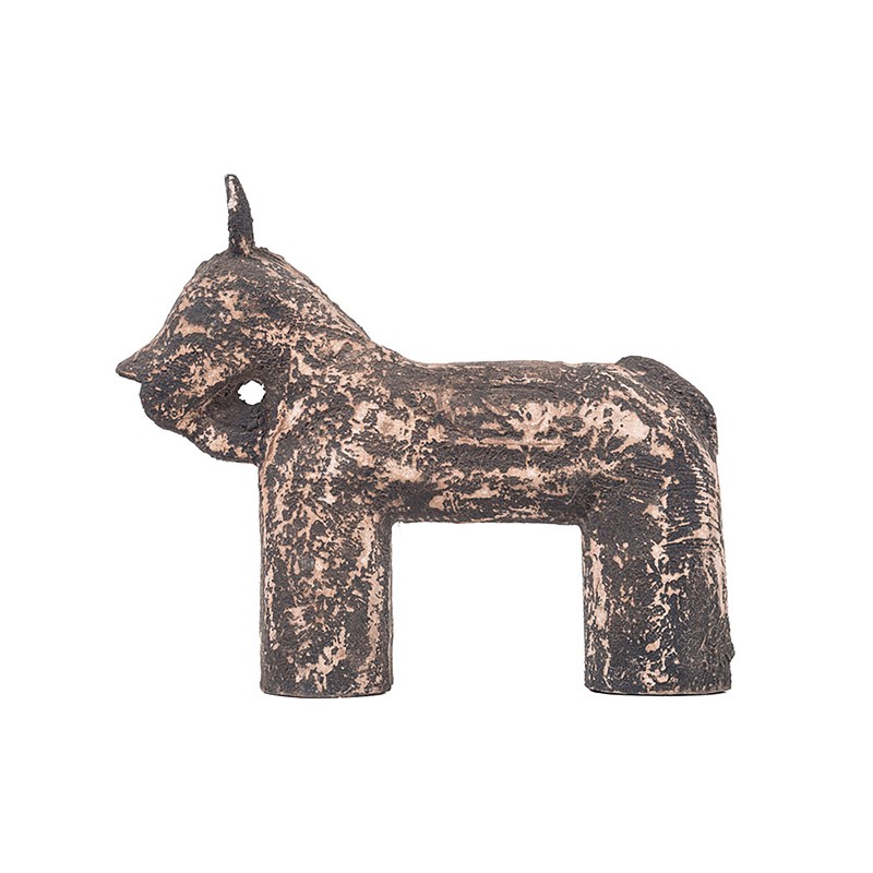 Horse - statuette cheval en bois vieilli