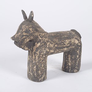 Horse - statuette cheval en bois vieilli fait main
