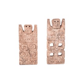 Panji - set de 2 statuettes en pierre