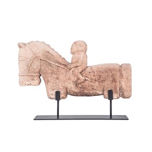 Joki - statuette en pierre calcaire naturelle