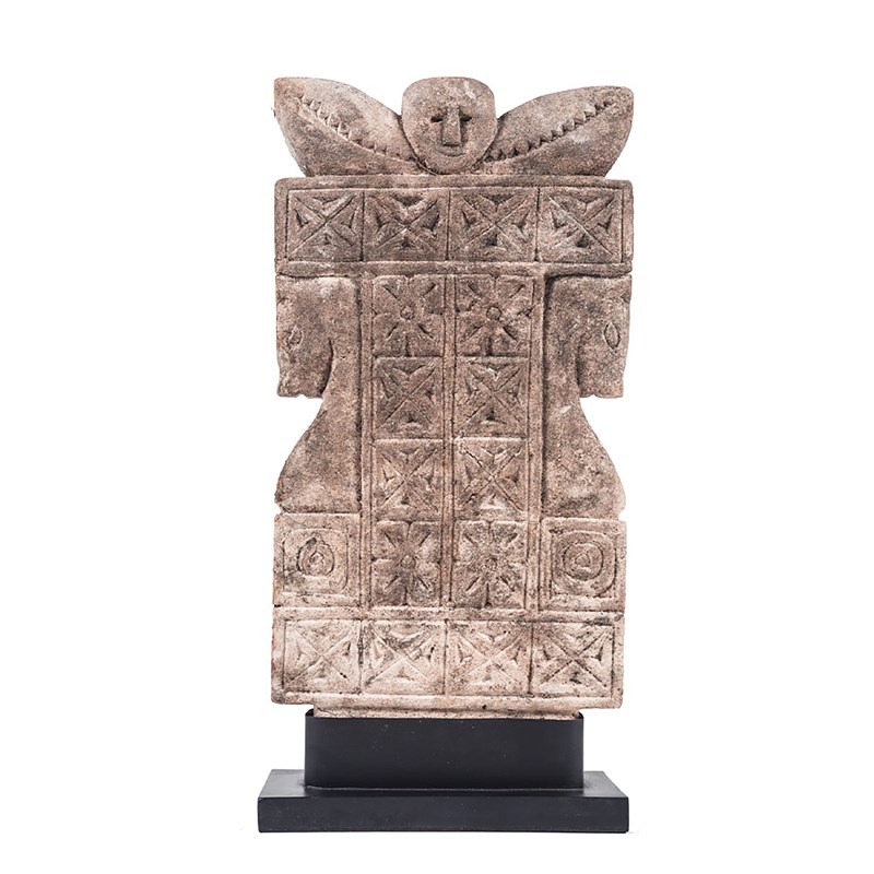 Joe Sayegh - Horse panji big - statuette en pierre calcaire naturelle