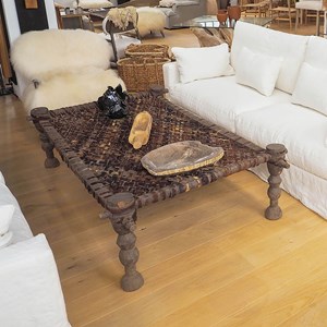 Lit ethiopien - table basse ethnique en