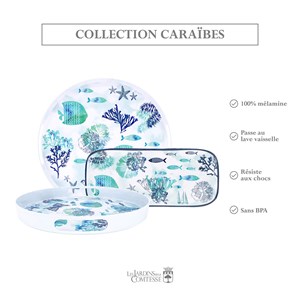 Plat à cake long rectangulaire en méla