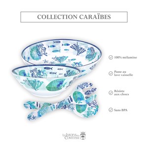 Petit saladier en mélamine caraïbes 28