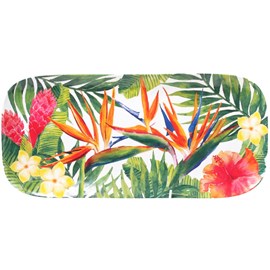 Plat à cake fleurs exotiques 37,5 cm