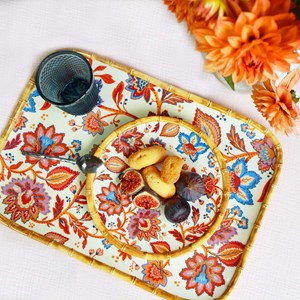 Grand plateau en mélamine avec un impri