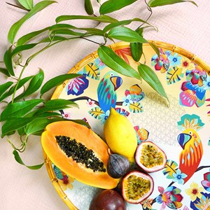 Grand plat de service rond 35,5 cm en im