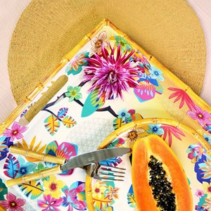 Grand plateau en melamine à poignées i