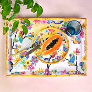 Grand plateau en melamine à poignées i