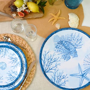 Grand plat de service rond 35,5 cm en im