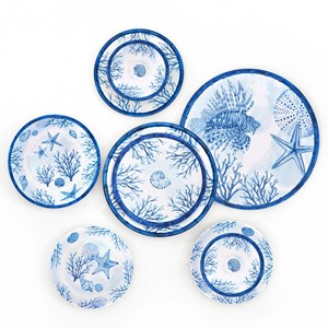 Grand plat de service rond 35,5 cm en im