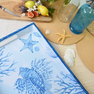 Grand plateau en melamine à poignées i