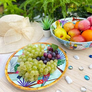 Plat de service rond en mélamine rio 35