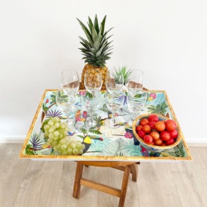 Grand plateau en mélamine avec poignée