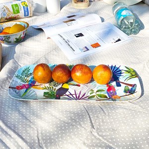 Plat à cake rectangulaire en mélamine