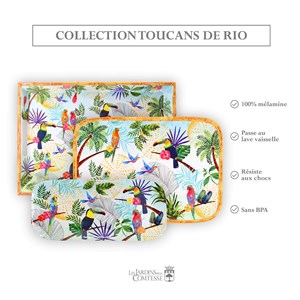 Plat à cake rectangulaire en mélamine