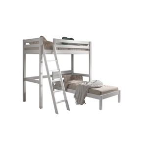 Pino blanc mezzanine 90x200 + lit simple