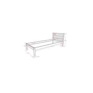 Pino blanc mezzanine 90x200 + lit simple