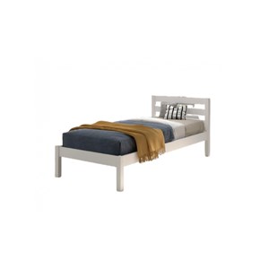 Lit pino blanc 90x200 - sommier inclus
