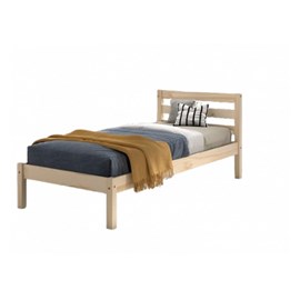 Lit pino naturel 90x200 - sommier inclus