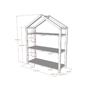 Bibliothèque vipack gris