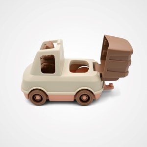 Le camion poubelle made in france en matière recyclée de mr renard