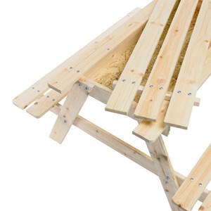 Timbela m010-1 table enfant pour le jardin - 90x90xh50 cm