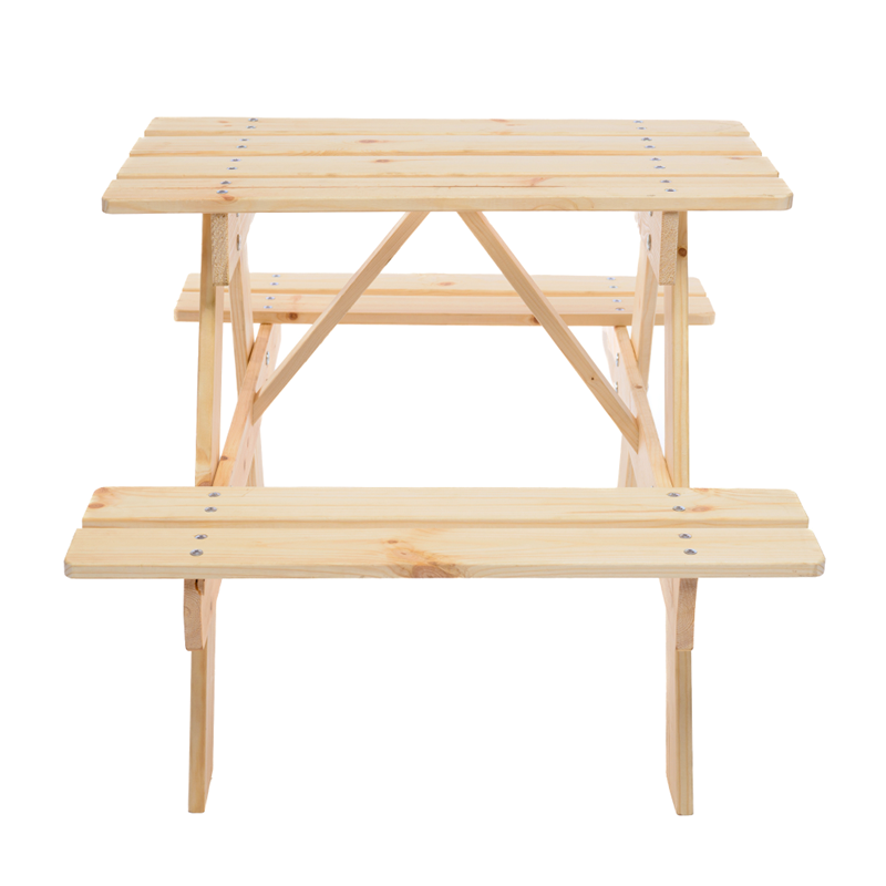 Table enfant en bois 81x60xh50 cm - timbela m012-1