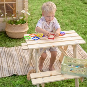 Table enfant en bois 81x60xh50 cm - timbela m012-1
