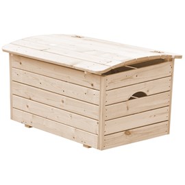 Coffre à jouets en bois pour enfants - 80 x 50 x h47 cm - timbela m034-1