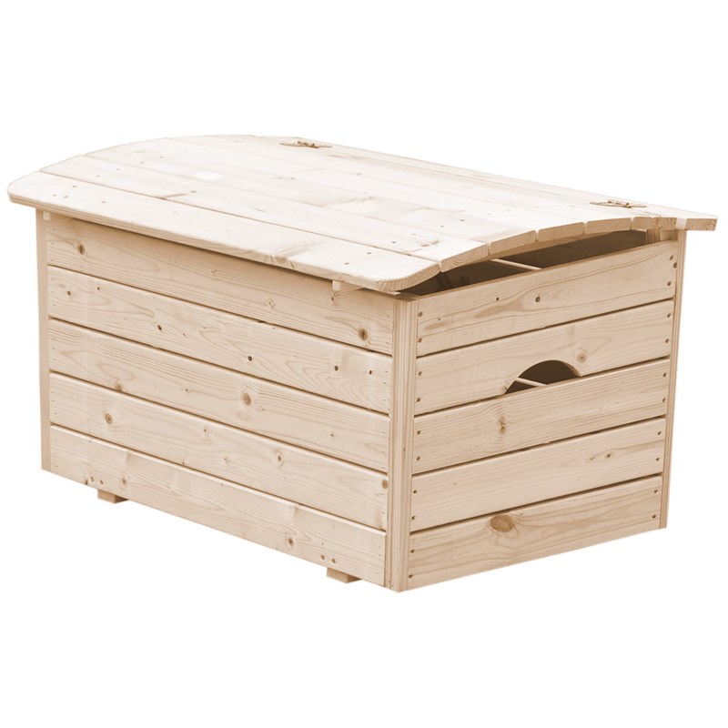 Coffre à jouets en bois pour enfants - 80 x 50 x h47 cm - timbela m034-1