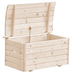 Coffre à jouets en bois pour enfants - 80 x 50 x h47 cm - timbela m034-1