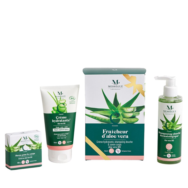 Coffret trio fraicheur d'aloe vera