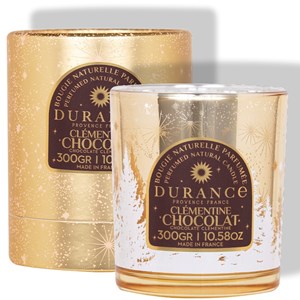 Bougie mèche en bois clémentine chocolat