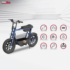 Draisienne électrique urbanglide thunder 160 – 25 km/h, 30 km d'autonomie