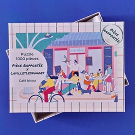 Puzzle 1000 pièces café bisou