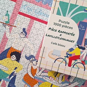 Puzzle 1000 pièces café bisou