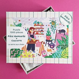 Puzzle 1000 pièces la serre aux chats