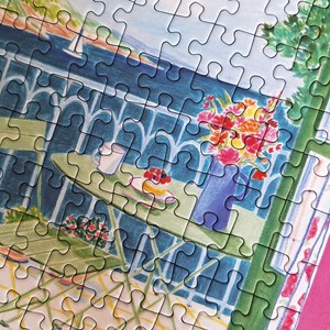 Puzzle 500 pièces par la fenêtre, la mer