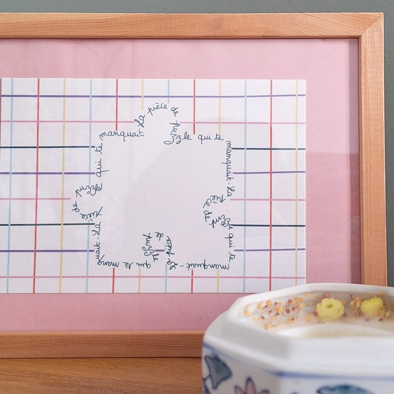 Carte postale la pièce de puzzle qui te manquait