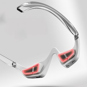 Instrument de massage oculaire ems avec 3 intensités et 2 modes d'utilisation.