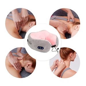 Coussin cervical de massage avec 2 modes et chaleur infrarouge.