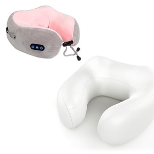 Coussin cervical de massage avec 2 modes et chaleur infrarouge.