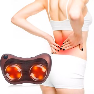 Coussin de massage avec 8 têtes, massage dans les deux sens.