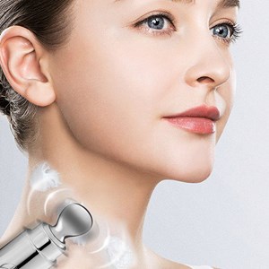 Masseur contour des yeux + crème hydratante. Microvibrations.